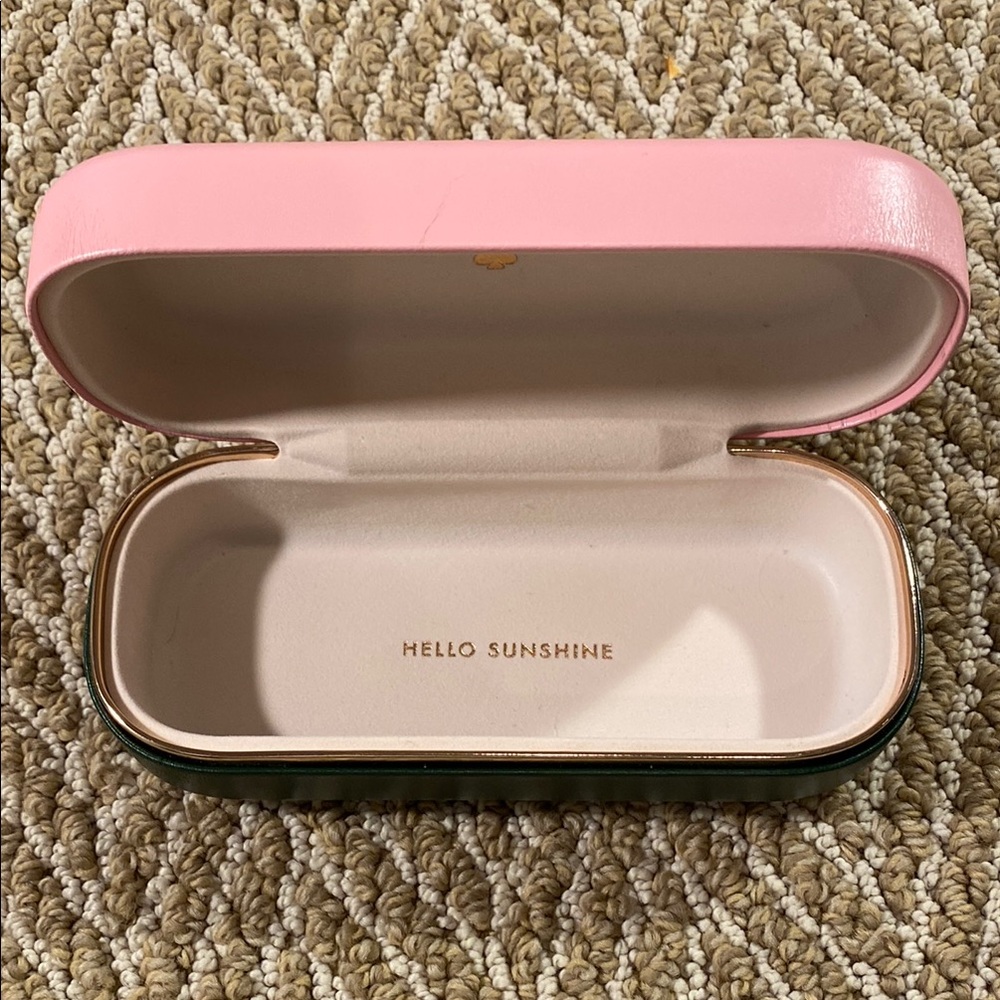 Kate Spade Pink/Green Glasses Case - NWOT